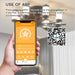 21.7 inch Ceiling Fan Light - Windmill-shaped Flush Mount Ceiling Fan with Light with Remote Control and Timer,Black - DTYStore