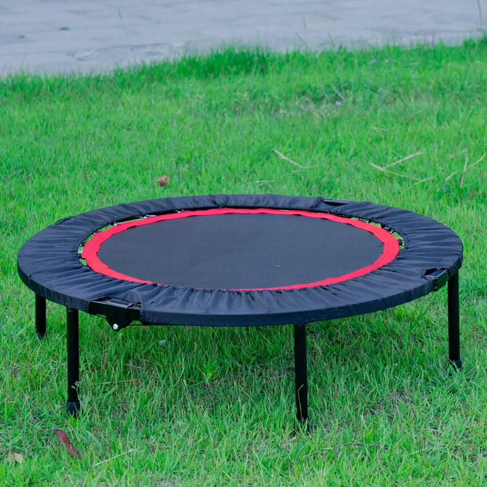 40 Inch Mini Exercise Trampoline for Adults or Kids - Indoor Fitness Rebounder Trampoline with Safety Pad | Max Default -DTYStore