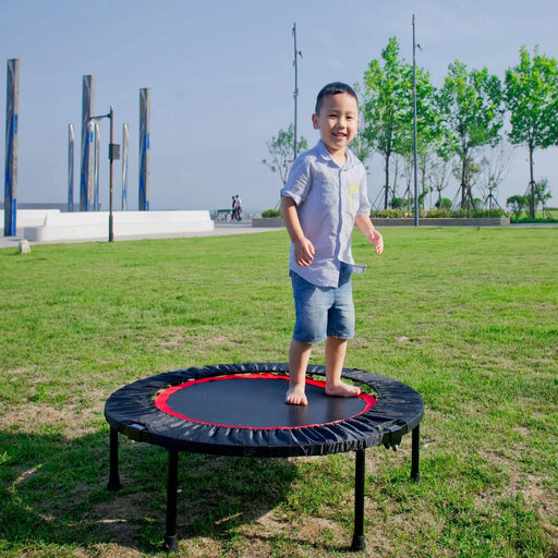 40 Inch Mini Exercise Trampoline for Adults or Kids - Indoor Fitness Rebounder Trampoline with Safety Pad | Max Default -DTYStore