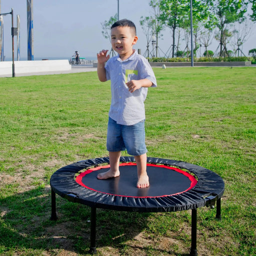 40 Inch Mini Exercise Trampoline for Adults or Kids - Indoor Fitness Rebounder Trampoline with Safety Pad | Max Default -DTYStore