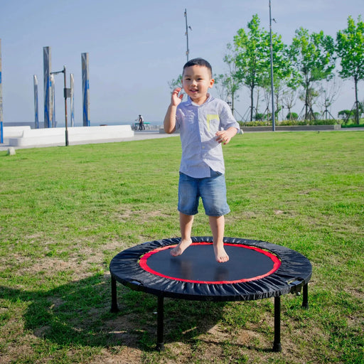 40 Inch Mini Exercise Trampoline for Adults or Kids - Indoor Fitness Rebounder Trampoline with Safety Pad | Max Default -DTYStore