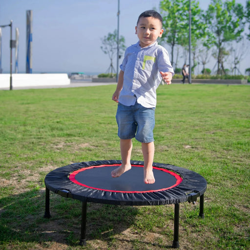 40 Inch Mini Exercise Trampoline for Adults or Kids - Indoor Fitness Rebounder Trampoline with Safety Pad | Max Default -DTYStore