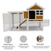 Deluxe Wooden Chicken Coop Hen House Rabbit Wood Hutch Poultry Cage Habitat - DTYStore