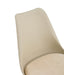 Modern Dining Chairs with Shell Lounge Plastic Seat and GOLDEN STEEL Legs KITEHCN chairs meeting room chairs living room,Set of 4, beige - DTYStore