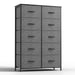 Dresser for Bedroom Storage Drawers, Fabric Storage Tower with 11 Drawers Sturdy Metal Frame - DTYStore