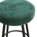 Modern Glam Upholstered Faux Velvet Bar Stool – Emerald - DTYStore