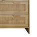 4 Drawers Rattan Cabinet,for Bedroom,Living Room,Dining Room,Hallways,Easy Assembly - DTYStore