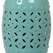 11' x 17' Glazed Ceramic Drum Stool - Indoor/Outdoor Side Table - Accent Garden Stool - DTYStore