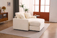 Single Sofa Chair with Removable Ottoman, Comfy Sleeper Chair, Modern and High-Quality Lounge Sofa Bed for Living Room, Bedroom, Small Apartment - DTYStore