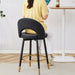 360 ° rotatable bar chair.Modern PU comfortable upholstered bar chair with smooth and beautiful metal legs for dining room, kitchen, terrace and guest office chair . - DTYStore