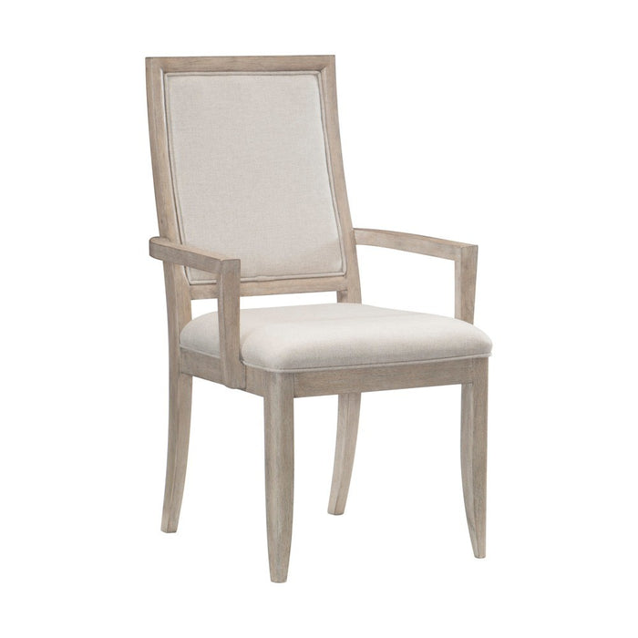 Modern Contemporary Armchairs Set of 2, Upholstered Seat and Back Gray Finish Wooden Furniture - DTYStore