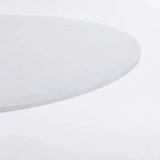 42.1'white COLOR TOP Tulip Table Mid-century Dining Table for 4-6 people With Round Mdf Table Top, Pedestal Dining Table, End Table Leisure Coffee Table Default -DTYStore