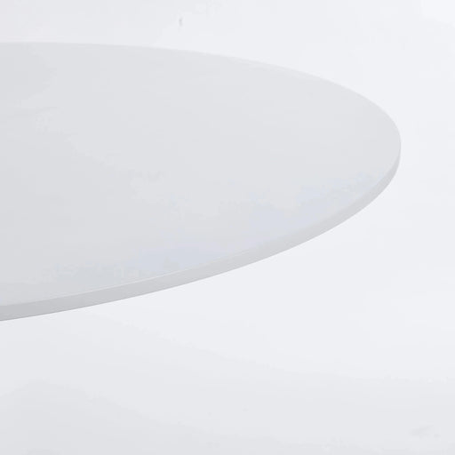 42.1'white COLOR TOP Tulip Table Mid-century Dining Table for 4-6 people With Round Mdf Table Top, Pedestal Dining Table, End Table Leisure Coffee Table Default -DTYStore