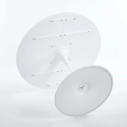 42.1'white COLOR TOP Tulip Table Mid-century Dining Table for 4-6 people With Round Mdf Table Top, Pedestal Dining Table, End Table Leisure Coffee Table Default -DTYStore