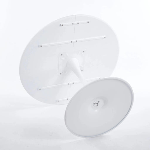 42.1'white COLOR TOP Tulip Table Mid-century Dining Table for 4-6 people With Round Mdf Table Top, Pedestal Dining Table, End Table Leisure Coffee Table Default -DTYStore