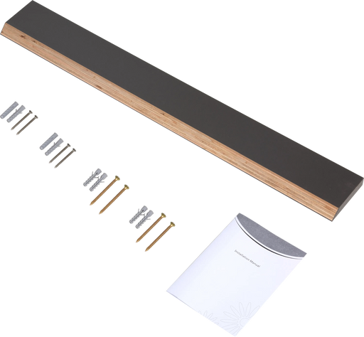 42' Floating Bathroom Vanity with Sink, Modern Wall-Mounted Bathroom Storage Vanity Cabinet with Resin Top Basin and Soft Close Drawers, Ash Grey 24V11-42AG Default -DTYStore