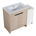 42 Inch Freestanding Bathroom Vanity with Ceramic Sink and Storage Cabinets, Soft Closing Door, 02430+0312 Combination Cabinet, KD-Package Default -DTYStore