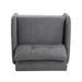 3-in-1 Convertible Sleeper Sofa Bed with Pillow & Pocket, Loveseat Sleeper Chair in Soft Cotton Linen, for Living Room, Bedroom, Study, Apartment, Gray - DTYStore