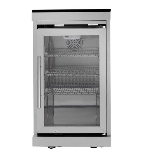 43-Inch 6-Burner 85000 BTU Deluxe Stainless Steel Gas Outdoor Kitchen Bar Barbecue Island Grill + Wine Cooler Compact Refrigerator + Rotisserie + Granite Countertops + Storage Cabinets & Drawers Default -DTYStore