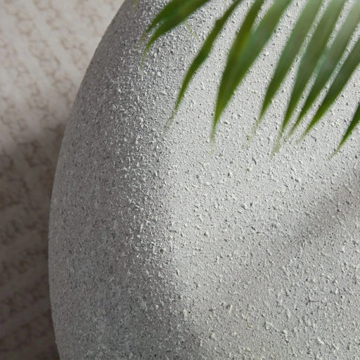 43.31''Fiberglass Elliptical Coffee Table for Living Room Vintage Table,Matte Rocks Table front of the Sofa, Irregular Center Table,No Need Assembly Default -DTYStore