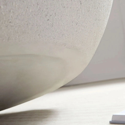 43.31''Fiberglass Elliptical Coffee Table for Living Room Vintage Table,Matte Rocks Table front of the Sofa, Irregular Center Table,No Need Assembly Default -DTYStore