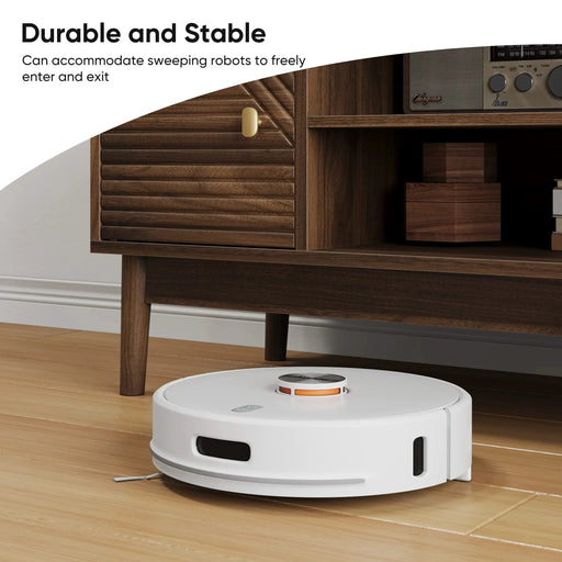 43.31 inch TV Stand, Mid-Century Modern TV Stand for 32/45 inch TV, Entertainment Center with Storage, Media Console Table for Living Room and Bedroom, Walnut Default -DTYStore