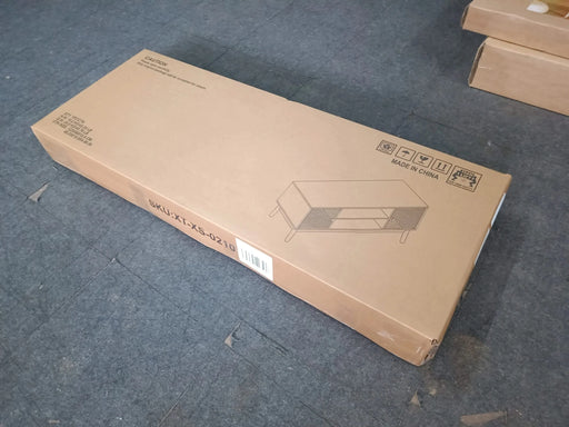 43.31 inch TV Stand, Mid-Century Modern TV Stand for 32/45 inch TV, Entertainment Center with Storage, Media Console Table for Living Room and Bedroom, Walnut Default -DTYStore