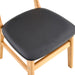 Cozy Natural Wood Color Rubberwood Dining Chair Set - 8 Pieces, Solid Wood and Rattan-Style Design, Small Curved Back, PU Cushion, And Beautiful Shape Match Perfectly With Any Room And Everyday Use. - DTYStore