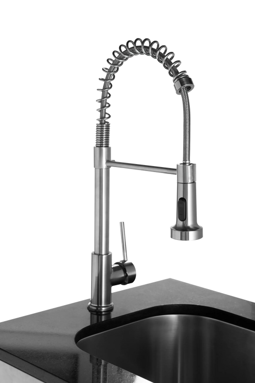 44-Inch 6-Burner 85000 BTU Deluxe Stainless Steel Gas Outdoor Kitchen Bar Barbecue Island Grill + Wine Cooler Compact Refrigerator + Rotisserie + Granite Countertops + Storage Cabinets & Drawers Default -DTYStore