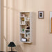 Bookshelf, Freestanding Wood Open Bookcase with 5 Cubes, with 2 keyhole hangers, Home Office DÃƒÂ©cor Rectangular Storage Shelf Display Rack for Study Living Room White - DTYStore