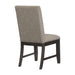 Rustic Brown Finish Set of 2 Chair Oak Veneer Fabric Upholstered Back and Seat - DTYStore
