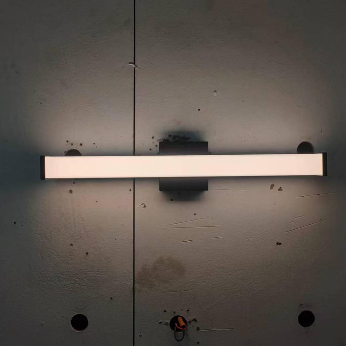 LED 24 Inch 14w 5CCT Dimming Wall Light, Iron Aluminum Acrylic Wall-Mounted Lighting Fixtures, Matte Black Bathroom Vanity Light Over Mirror - DTYStore