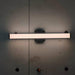 LED 24 Inch 14w 5CCT Dimming Wall Light, Iron Aluminum Acrylic Wall-Mounted Lighting Fixtures, Matte Black Bathroom Vanity Light Over Mirror - DTYStore