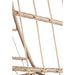 Outdoor Garden Rattan Egg Swing Chair Hanging Chair Wood+Light Gray - DTYStore