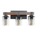 3-Lights Farmhouse Vanity Lights Fixture Rustic Bathroom Light Fixture Bathroom Sconce (Without Bulbs)