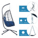 Egg Chair with Stand Indoor Outdoor Swing Chair Patio Wicker Hanging Egg Chair Hanging Basket Chair Hammock Chair with Stand for Bedroom Living Room Balcony - DTYStore