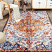 Area Rug 6x9 Vintage Bohemia Large Persian Non-slip Washable Rug For Living Room Kitchen Bedroom Living Room Flower Design Amber - DTYStore
