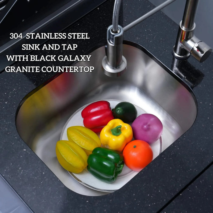 46-Inch 4-Burner 72000 BTU Deluxe Stainless Steel Gas Outdoor Kitchen Bar Barbecue Island Grill + Wine Cooler Compact Refrigerator + Rotisserie + Granite Countertops + Storage Cabinets & Drawers Default -DTYStore