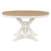 Retro Functional Extendable Dining Table with a 12" Leaf for Dining Room and Living Room