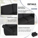57.9" Orisfur Pull Out Sofa Bed Loveseat Sleeper with Twin Size Memory Mattress with Two USB Ports for Living Room Spaces, Black