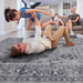 DTY Signature Collection 2X8 Grey/Blue/Oriental Non-Shedding Living Room Bedroom Dining Home Office Stylish and Stain Resistant Area Rug - DTYStore