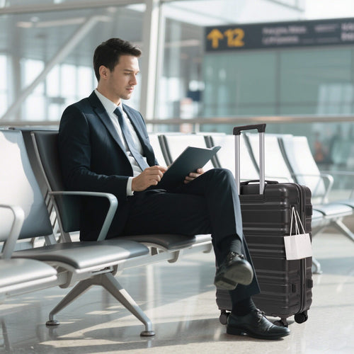 HIFINE TOURIST 20'/24'/28' 3 pcs/set in ABS Spinner Wheel Luggage, Carry on Suitcase, Matching Color, Combination Lock (Dark Gray) - Image 5