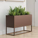 47*18*18 inch Large Metal Rectangular Planter with Shelves and Drainage Holes for Indoor/Outdoor Use, Perfect for Tall Plants, Flowers, or Shrubs in High-Traffic Areas Default -DTYStore