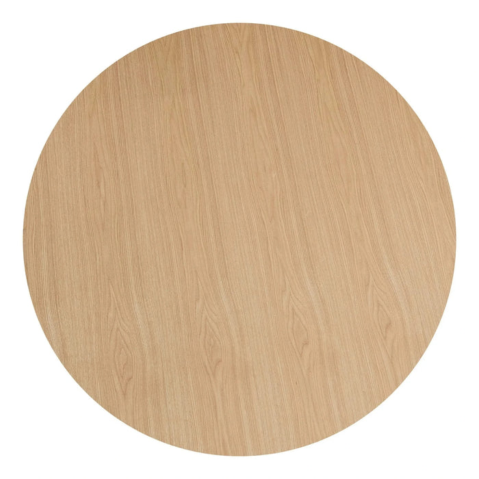 47,24 inch MDF Dining Table for Dining Room Round Dinner Tables Mid-Century Modern Table OAK Default -DTYStore