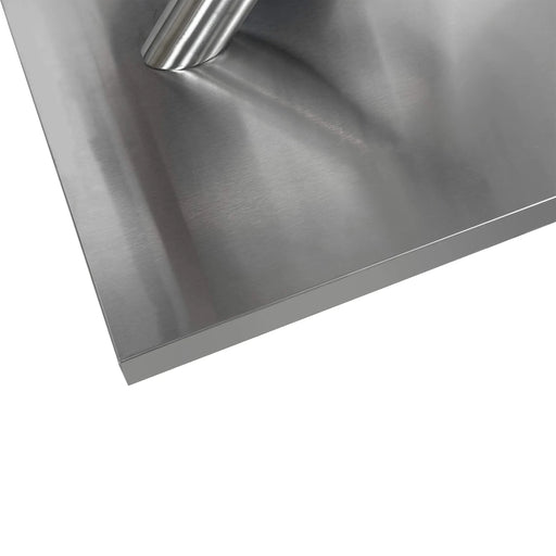 47.25''-63'' Modern White Glossy Dining Table for 4-6 People, Extendable Dining Table with Crossed Metal Base and Stainless Steel Tubes, Large Dining Table White(Same SKU:W757P160404) Default -DTYStore