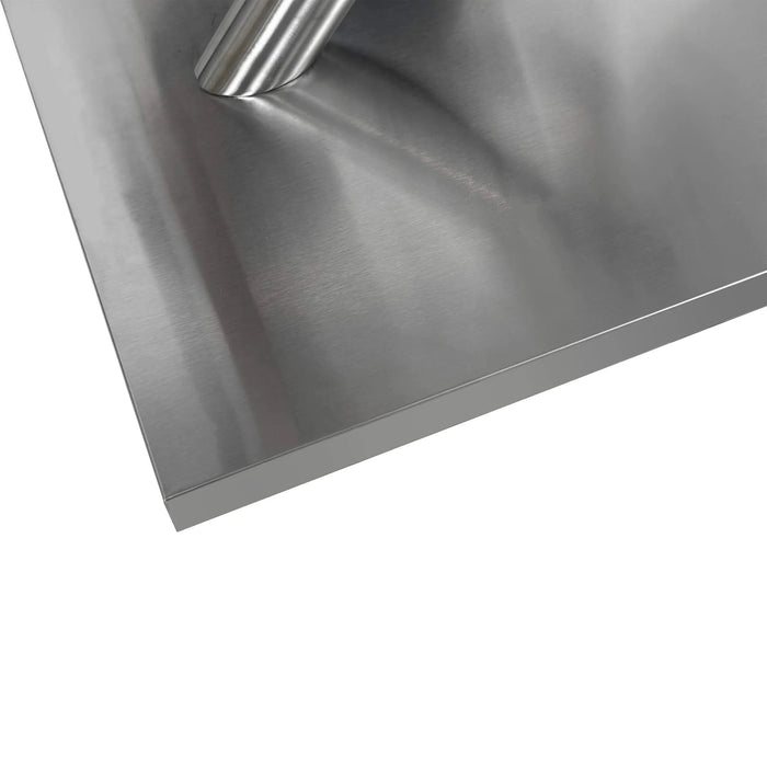 47.25''-63'' Modern White Glossy Dining Table for 4-6 People, Extendable Dining Table with Crossed Metal Base and Stainless Steel Tubes, Large Dining Table White(Same SKU:W757P160404) Default -DTYStore