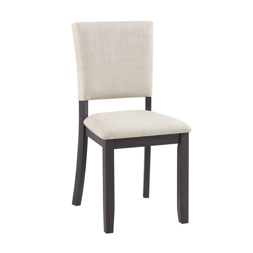 47.3' Round Dining Set with 4 Upholstered Dining Chairs, Modern Round Dining Table Set for 4, 5-Piece Round Dining Table Set for Living Room, Kitchen, Antique Black & Beige Default -DTYStore