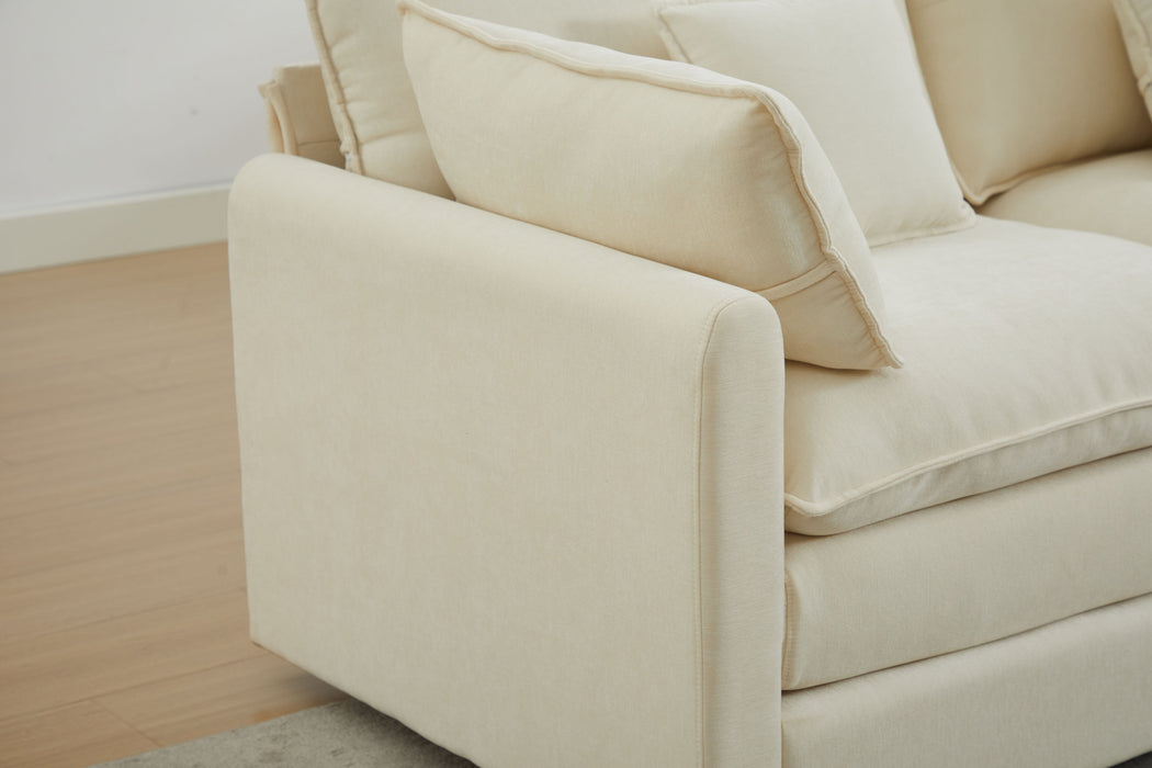 Modular Sectional Sofa, 2-Seater Sofa, Modern L-Shaped Sofa for Living Room Bedroom Apartment