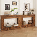 47' Farmhouse Console Table, Sofa Table Accent Table, Entryway Table with Storage, Narrow Entryway Table for Hallway, Living Room, Entrance, Foyer (Dark Brown) Default -DTYStore