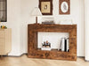 47' Farmhouse Console Table, Sofa Table Accent Table, Entryway Table with Storage, Narrow Entryway Table for Hallway, Living Room, Entrance, Foyer (Dark Brown) Default -DTYStore